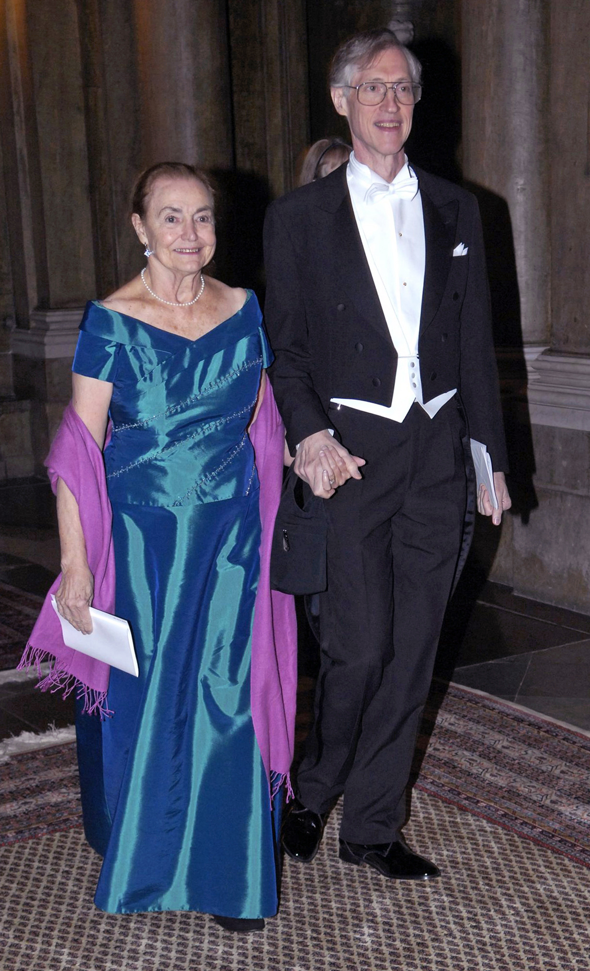 John C. Mather and his wife Jane arrive for the Nobel Prize dinner at the Royal Palace in Stockholm, Sweden, December 11, 2006. (AP Images/Scanpix, Janerik Henriksson)